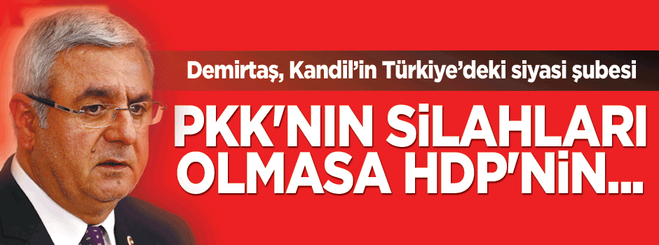 Metiner PKKnın silahları olmasa HDPnin