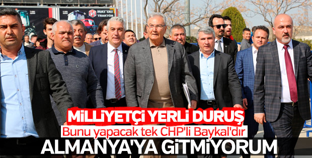 Deniz Baykal Almanyadaki toplantısını iptal etti