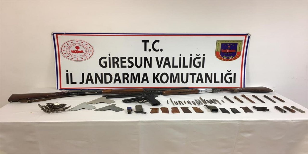 Giresun'da kaçak silah atölyesine baskın