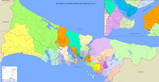 istanbul un yeni ilce haritasi cizildi