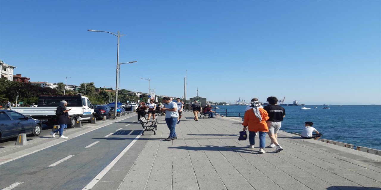 İstanbul sahillerinde hafta sonu yoğunluğu