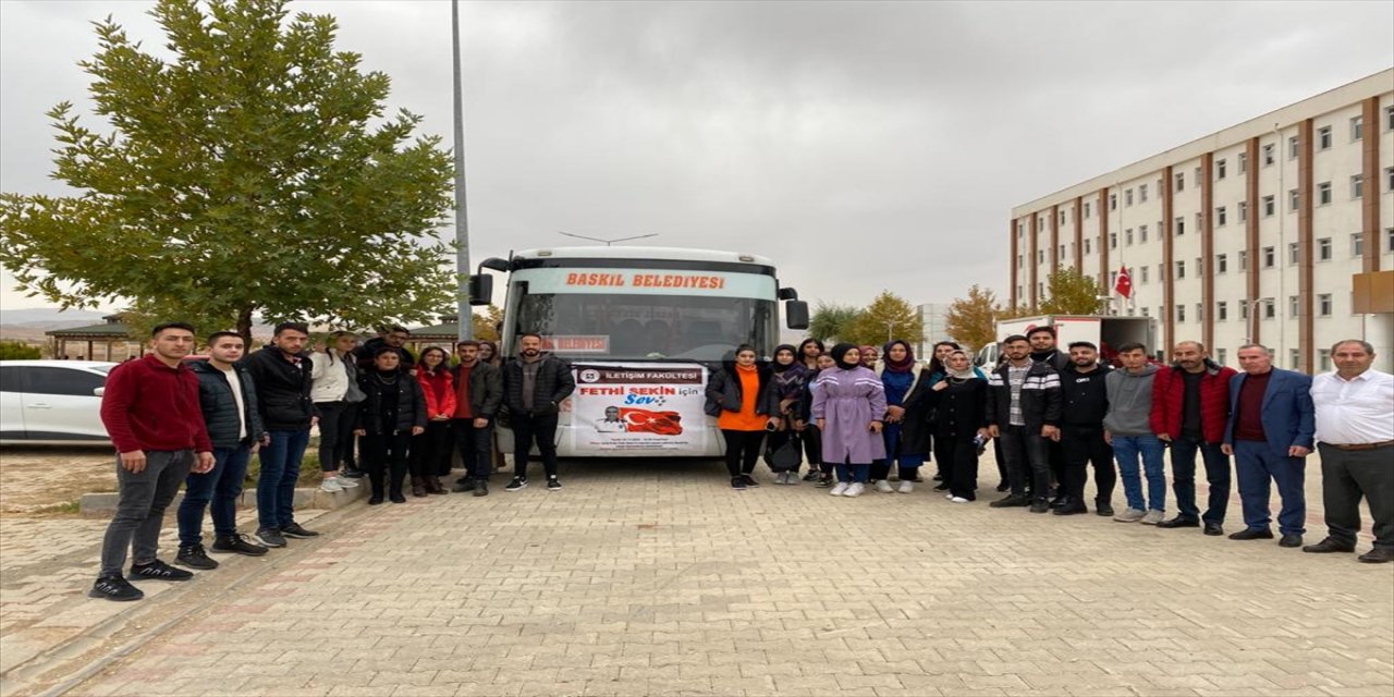 Elazığ'da üniversite öğrencileri sokak köpekleri için etkinlik düzenledi.