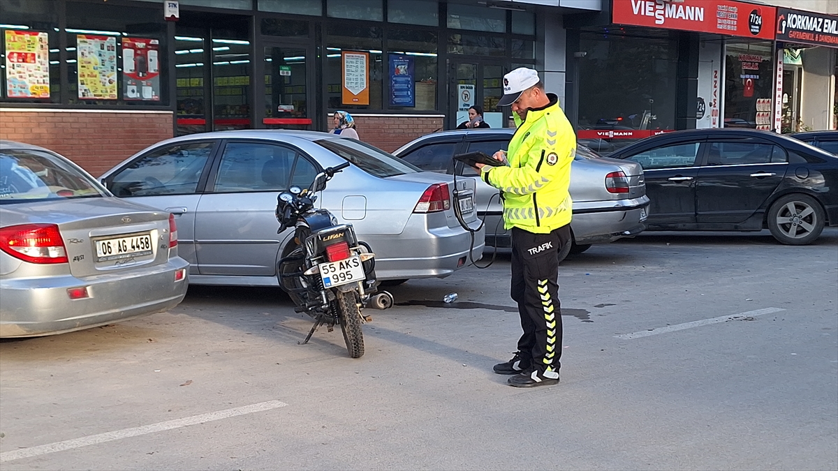 Samsun'da motosikletin çarptığı yaya ağır yaralandı