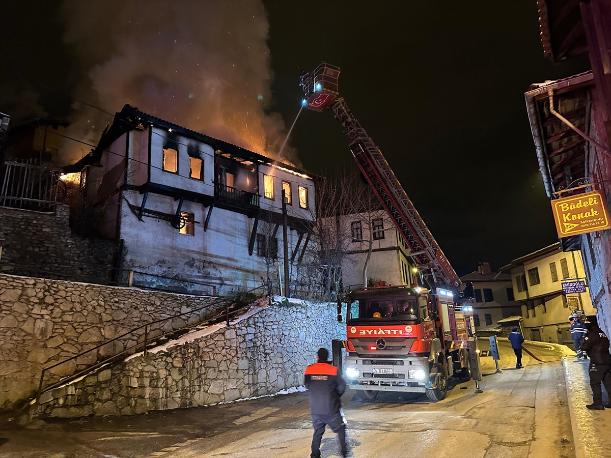 Safranbolu'da tarihi konakta yangın