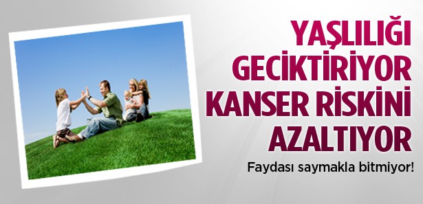 Yaşlılığı geciktiriyor, kanser riskini azaltıyor